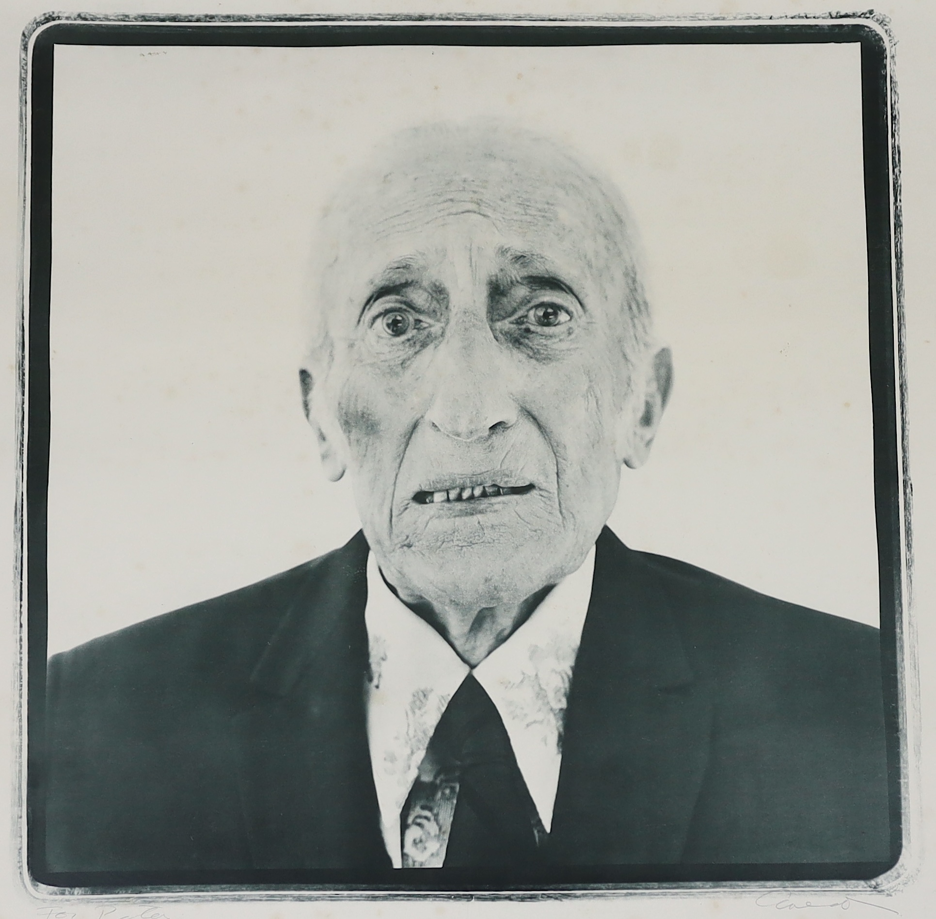 Richard Avedon (American, 1923-2004), 'Jacob Israel Avedon photography by Richard Avedon, Museum of Modern Art, New York 1974', invitation to the Exhibition and an Exhibition poster, poster 64 x 57cm, invitation 18 x 18c